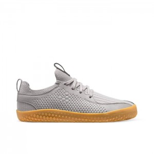 Vivobarefoot Primus Knit II Juniors Çocuk Koşu Ayakkabısı Gri | JDH076453