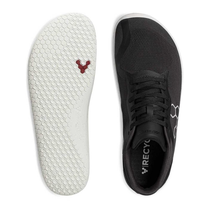 Vivobarefoot Geo Racer II Kadın Koşu Ayakkabısı Siyah | AMY847312