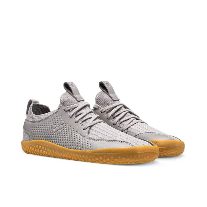 Vivobarefoot Primus Knit II Juniors Çocuk Koşu Ayakkabısı Gri | PNE528741