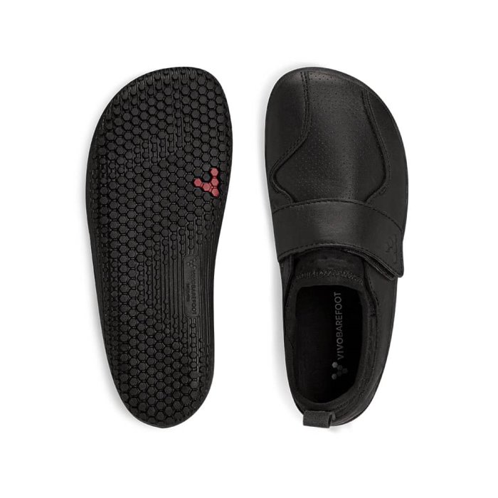 Vivobarefoot Primus School II Çocuk Koşu Ayakkabısı Siyah | DQH829307